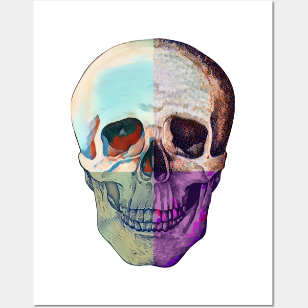 Instead of 1 Skull, it's 4 Wall Art by benjaminhbailey